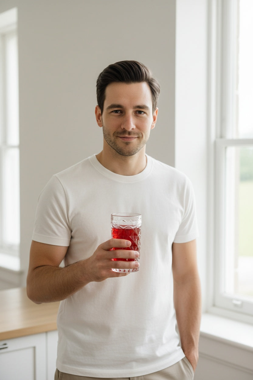 Handmade Glassware Set of 4 - Elegant Durable Iris Glasses for Everyday & Special Occasions